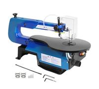 Variable Speed Scroll Saw with Large Adjustable Table, Dust Collection, LED Light, Foot Switch for Woodworking Cutting