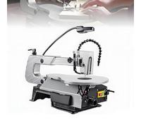 Variable Speed Scroll Saw with Stepless Speed Adjustment, Tilting Cast Aluminum Table, LED Light and Blades for Precision Woodworking