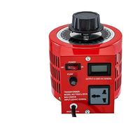 Variac Variable Transformer AC Voltage Regulator Transformer Converter 500VA-3000VA Built-In Copper Coil for Power Supply Durable, Versatile, Wide Range of Applications ( Color : 2KVA LCD Screen-Red ,