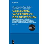 Variantenworterbuch Des Deutschen: Die Standard. Ammon, Bickel, Lenz<|