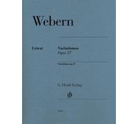 Variationen op. 27 piano Webern G. Henle Verlag Paperback