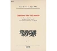 Variationen über ein Kinderlied Hans Gerhard Hanschke Set of Parts Treble Record