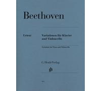 Variations For Piano & Violoncello Urtext Ludwig van Beethoven Book [Softcover]