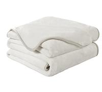 Variations - Large Luxury Faux Fur Throw Sofa Bed Mink Soft Warm Blanket - Single, Double & King Size - 125x150 White