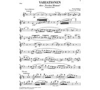 Variations on "Trockne Blumen" e minor (revised version) op. post. 160 D 802 flu