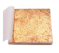 Variegated Copper Foils Gold Leaf Sheets for Arts Craft Paper Nail Decorations CeramicsHome Gilding 50pcs Bronze Leaves 14X14cm