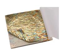 Variegated Copper Foils Gold Leaf Sheets for Arts Craft Paper Nail Decorations CeramicsHome Gilding 50pcs Bronze Leaves 14X14cm