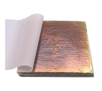 LUNYY Gold Leaf Sheets - Variegated Copper Foils for Crafts & Nail Art, 50 pcs 14x14 cm Bronze