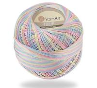 Variegated Pastels - Yarn Art Tulip Size 10 Microfiber Thread - 50 Gram by Yarn Art Company