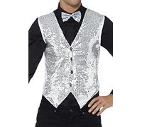 Variety Adult Mens Sequin Waistcoat Christmas Fancy Dress Party Costume