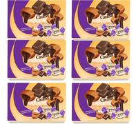 Variety Candy Gift Box - Butterscotch, Sour Fruit Chews, Fruit Flavoured Sweets & Chocolate Caramel Eclairs (6 x Pack, Chocolate Caramel Eclairs)