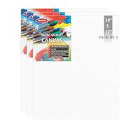 Variety Canvas 10 X 12 Canvas Board Cotton Medium Grain Board Canvas (Set of 3) (White)