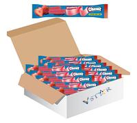 Variety Flavour Chew Barrs PMP 14g - Strawberry, Cherry, Tutti Frutti, Mango & Apple Flavoured Chewy Sweets - Bzk (20 x Bars, Strawberry Chewz Bars)