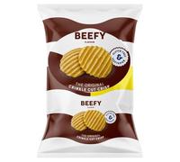 Variety Flavour Crisps 6 x 25g - Assorted Pack of Classic & Tasty Crisp Flavours - Sbrk (3 x Pack, Beefy Flavour)