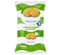 Variety Flavour Crisps 6 x 25g - Assorted Pack of Classic & Tasty Crisp Flavours - Sbrk (8 x Pack, Cream Cheese & Chives)