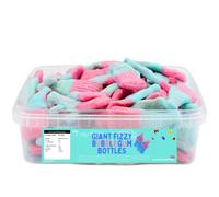Variety Flavour Sweet Tub 600g - Assorted Fruit Flavour Jelly, Gummy & Fizzy Sweets in a Reusable Tuub - Cdyc (Fizzy Bubblegum Bottles Tub)
