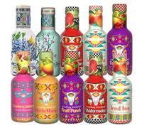 Variety flavours Juice Drink 500ml-Mango,Strawberry Lemonade,Fruit Punch Lemonade,Watermelon,Iced Tea Peach,Green Teaa,Iced Teaa Lemon,Blueberry WhiteTeaa-Arzn (12 Bottles, Random Mixed)