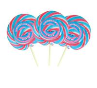 Variety Flavours Wheel Lollipops 75g - Traditional Bubblegum, Rainbow, Blue Raspberry, Berry Burst, Strawberry & Cream, Ice Cream & Candy Floss (30 x Lollies, Traditional Bubblegum)