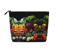 Variety Fresh Vegetables Fruits 1 Print Toiletry Bag Cosmetic Bag Large Capacity Travel Makeup Bag for Women for Daily Use Travel