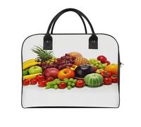 Variety Fresh Vegetables Fruits Laptop Tote Bag Casual Travel Handbag Multi Pocket Shoulder Bags for Work Travel
