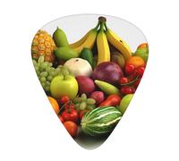 Variety Fresh Vegetables Fruits Print Guitar Pick Comfortable Feel, Clear Sound, Multiple Thicknesses For Varied Tones