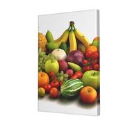 variety fresh vegetables fruits Printed Wooden Framed Canvas Wall Art 30x45 CM, Modern Canvas Print Picture, Elegant Home Office Hotel Decor