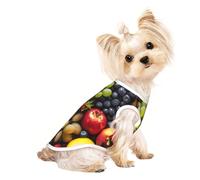 Variety Fresh Vegetables fruitsPrint Pet T-Shirt Lightweight Soft Stretchy Tank Top Indoor Outdoor Daily Vest Apparel