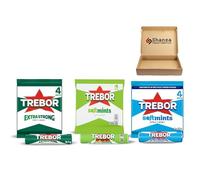 Variety Mint Trebor Rolls Bundle 4 Pack - Pack of 3 | Softmints Spearmint 152g, Peppermint 179.6g & Extra Strong Peppermint 145g | Mixed Flavour Fresh Breath Sweets