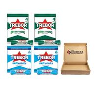 Variety Mint Trebor Rolls Bundle 4 Pack - Pack of 4 | 2x Softmints Spearmint 152g & 2x Extra Strong Peppermint 145g | Mixed Flavour Fresh Breath Sweets