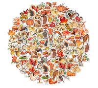 Variety of Autumn Themed Scrapbook Stickers,100 Pcs Waterproof Fall Stickers,Autumn Decorations for Journaling,Planners & DIY Crafts - Perfect for Scrapbooking,Card Making & Seasonal Decor