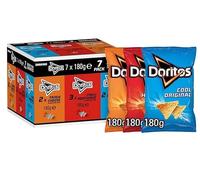 Variety Pack, 7 x 180g Tortilla Chips, Cool Original, Tangy Cheese, Chilli Heatwave Mixed Flavours