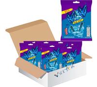 Variety Pack of Spicy Corn Snacks PMP - Fuego, Volcano Chilli Cheese, Blue Heat Chilli Lime, Intense Nacho Cheese & Dragon Sweet Chilli - 55g - Tks (21 x Pack, Blue Heat)