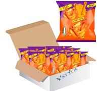 Variety Pack of Spicy Corn Snacks PMP - Fuego, Volcano Chilli Cheese, Blue Heat Chilli Lime, Intense Nacho Cheese & Dragon Sweet Chilli - 55g - Tks (14 x Pack, Intense Nacho)