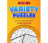 Variety Puzzles Activity Book For Adults: Mixed Puzzle Book For Adults " Sudoku, Word Puzzle, Mazes, Number Place (Number Fill In), and More" With Full Solutions, Volume 4