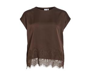 Variety S/S Full Satin Lace Top - Noos