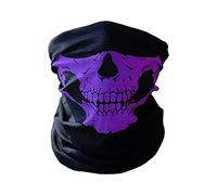 Variety Skeleton Head Scarf Riding Warm Wai BO Skiing Halloween Props Multifunctional Seamless Magic Headscarf (Purple, One Size)