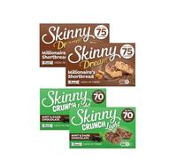 Variety Snack Bar Bundle - 2 × Mint Crunch & 2 × Millionaire’s Shortbread - Healthy Cereal Bars with E-Ficci Thank You Card