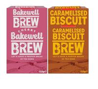 Variety Tea Bags 2 x Boxes - Caramelised Biscuit & Cherry Bakewell Flavour Tea - 40 Tea Bags Per Pack, Sweet Dessert Inspired Aromatic Brew Black Tea - yksh (Mixed Tea Pack)