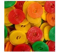 Variety Wheels Sweet - Liquorice, Fruit & Blue Raspberry Flavoured Rolled Sweets (1000g, Mixed Fruit Flavour)