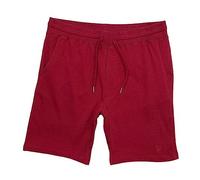 VarietyAthletics Mens French Terry Cotton Pull-On Gym Jogger Athletic 7" Sweat Shorts, Wine, 3X-Large