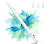 Variglas Pen for iPad 2018-2026 - 2X Charge Rapid, Tilt Sensitivity, Palm Rejection, Stylus Pencil Compatible with iPad A16/6-11 Gen, Pro 11/12.9/13 Inch, Air M2/M3/5/4/3, Mini 5/6/7(Pure white)