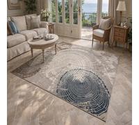 VARIKASHOM Extra Large Rugs for Living Room Bedroom Home Decor Aesthetic Carpets,Abstract Modern Beige, Brown, Blue, Gray, White,200 x 240 cm