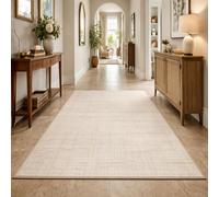 VARIKASHOM Extra Large Rugs for Living Room Bedroom Home Decor Aesthetic Carpets,Modern Beige, White,200 x 240 cm