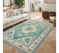 VARIKASHOM Extra Large Rugs for Living Room Bedroom Home Decor Aesthetic Carpets,Multicolor Oriental Vintage Blue, White, Green, Red, Beige,teal,200 x 240 cm