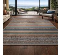 VARIKASHOM Small Rugs Washable Rug Floor Mat for Hallway Entryway Laundry Besides, Vintage Green, Blue, Brown, Orange, Beige,60 x 110 cm