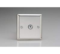 Varilight 1-Gang 1-Way V-Pro IR Remote/Touch Control Master LED Dimmer 1 x 0-100W Mirror Chrome