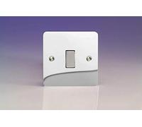 Varilight 1-Gang 10A 1- or 2-Way Rocker Light Switch Polished Chrome XFC1D
