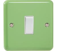 Varilight 1-Gang 10A 1- or 2-Way Rocker Switch Beryl Green