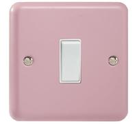Varilight 1-Gang 10A 1- or 2-Way Rocker Switch Rose Pink