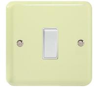 Varilight 1-Gang 10A 1- or 2-Way Rocker Switch White Chocolate
